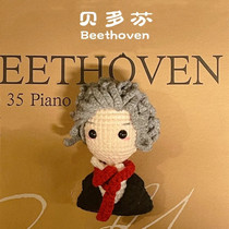 Crochet Graph Solution (Beethoven Brooch) Wool Thread Handwoven Doll Tutorial without video Non-finished product