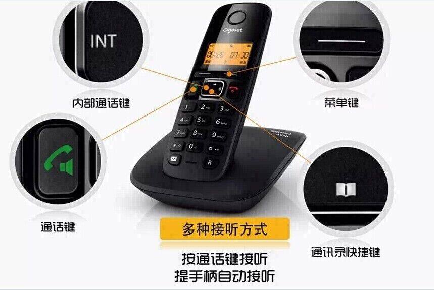 Проводной и DECT-телефон 集怡嘉电话机 a530 数字 无绳电话单机 子母机 无线座机电话 正品 Gigaset