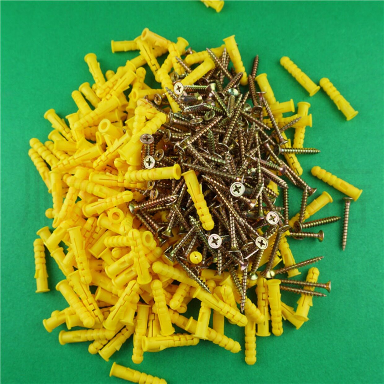 美坚利小黄鱼 塑料胀塞优惠桶装膨胀管螺丝钉涨塞整套m6m8m10包邮