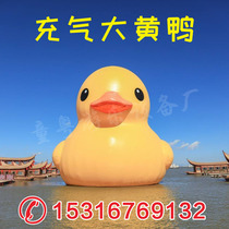 Inflatable yellow duck attraction exhibition water big white goose trembling net red large cartoon gas modulation manufacturer