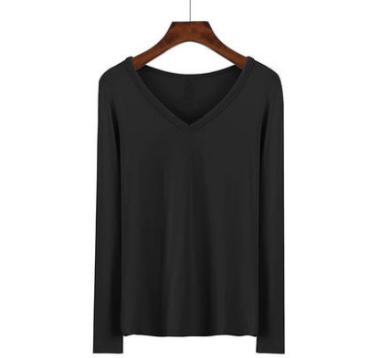 images 16:In autumn and winter, the high-collar undershirt female cotton long-sleeved t-shirt is mounted in spring and autumn and loaded with black masks images 16:In autumn and winter, the high-collar undershirt female cotton long-sleeved t-shirt is mounted in spring and autumn and loaded with black masks