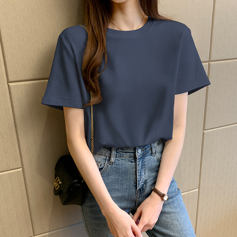 images 21:Little Daisy Pure Cotton Short-Sleeved T-shirt Girl Summer Loose Korea East Gate New Internet Reds Clothes Tide in 2021 images 21:Little Daisy Pure Cotton Short-Sleeved T-shirt Girl Summer Loose Korea East Gate New Internet Reds Clothes Tide in 2021