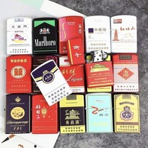 New Personality Tidal Card Cigarette Pattern The Same Old Grinding Wheel Kerosene Lighter Fashion Windproof Sonic Boom GIFT