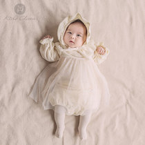 KIDSCLARA Korean baby dress 100 days Baby dress plus velvet foreign style princess dress