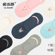 Socks Summer Thin boat Sox women Silicone Gel Non-slip Invisible Socks SHALLOW MOUTH RESISTANT COTTON SOCKS SPRING SUMMER SHORT SOCKS LADY SOCKS
