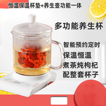 Smart appointment timing insulation pad with teapot 500ml boiling water cup health cup flower tea constant temperature heating coaster