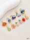 강한 색상 보호 18K 번트 블루 블루비아 딸기 나비 로터스 꽃 작은 코끼리 펜던트 DIY 브레이슬릿 목걸이 펜던트 액세서리 강한 색상 보호 18K 번트 블루 블루비아 딸기 나비 로터스 꽃 작은 코끼리 펜던트 DIY 브레이슬릿 목걸이 펜던트 액세서리