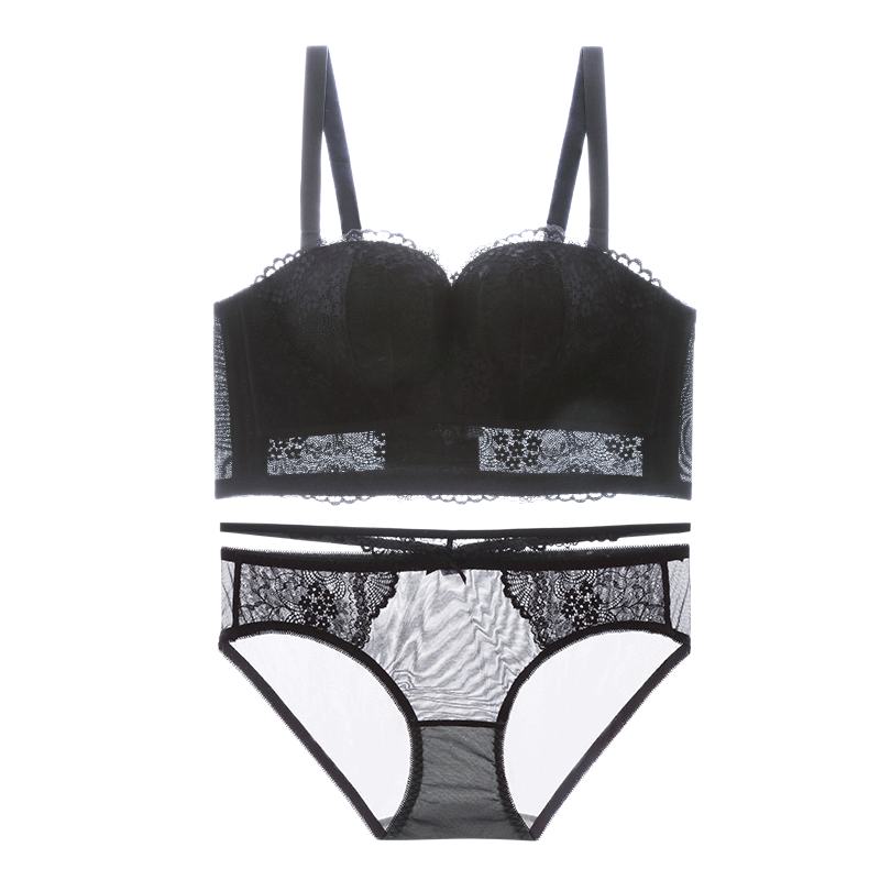 Run micro strapless bridal underwear gather anti-slip adjustable wedding dress invisible half cup comfortable bra suit