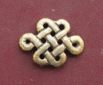 Old silver gilt Chinese knot flower decoration