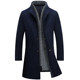 Woolen coat 2020 new winter men's mid-length coat men's Korean style trendy woolen coat men Woolen coat 2020 new winter men's mid-length coat men's Korean style trendy woolen coat men