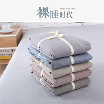  Custom washed cotton bed sheet Single-piece cotton sheets Cotton bedspread 1 5 mattress cover 1 8m Simmons protective cover