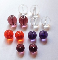 Crystal beads curtain loose beads glass round beads DIY handmade bead string material bead curtain light beads