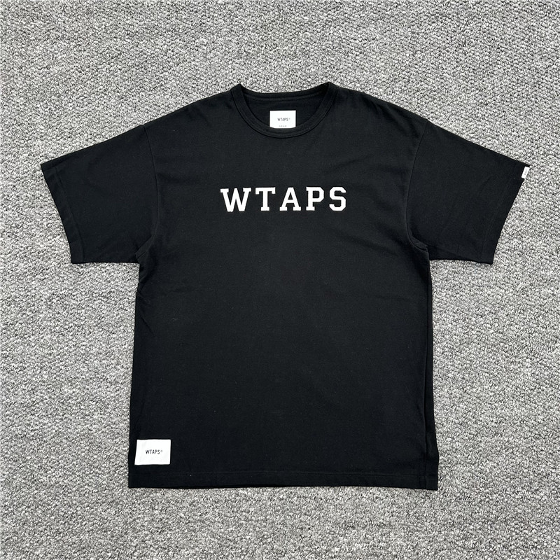 国仓WTAPS ACADEMY/SS/COTTON.COLLEGE LOGO字母短袖T恤24SS