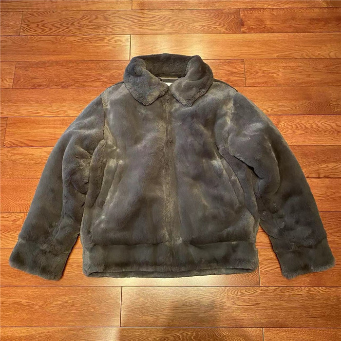 国仓WTAPS GRIZZLY/JACKET/POLY.FUR 仿皮毛翻领绒毛夹克