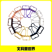 Clamp the time Color hollow tucktail clamp electroplated metal long tail and Nordic wind gold and silver clamp