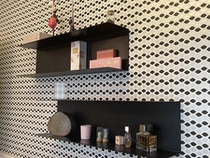 Modern simple wall shelf Wall hanging Nordic living room Wrought iron bookshelf Creative ins pylons Multi-layer storage rack