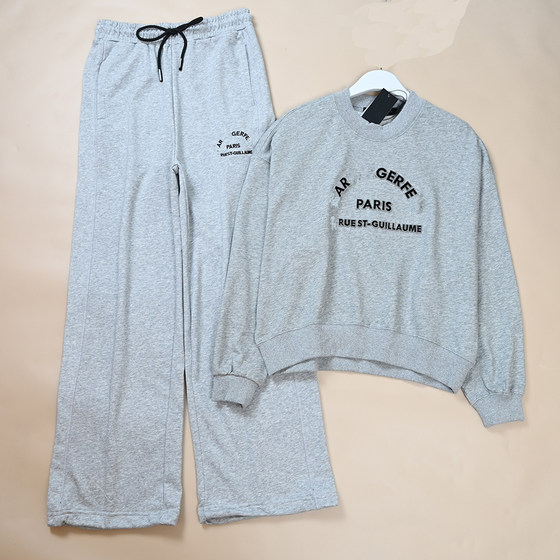 American Ker Women's autumn and winter new cotton sportswear set short sweatshirt and pants set
American Ker Women's autumn and winter new cotton sportswear set short sweatshirt and pants set