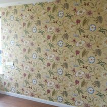 American imported empty mountain new rain American pastoral big flower TV sofa entrance background wall special wallpaper