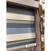 Waterproof two-color blackout black gold gauze curtain kitchen balcony Louver Curtain study curtain toilet non-punching