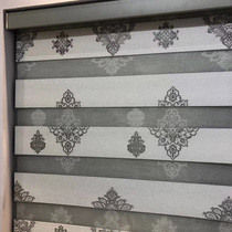 European-style jacquard blackout curtains waterproof curtain living room bedroom custom toilet non-perforated shutter shutter