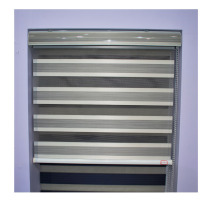 Shading two-color soft gauze curtain Louver office full shading lifting double roller curtain curtain blackout bedroom K