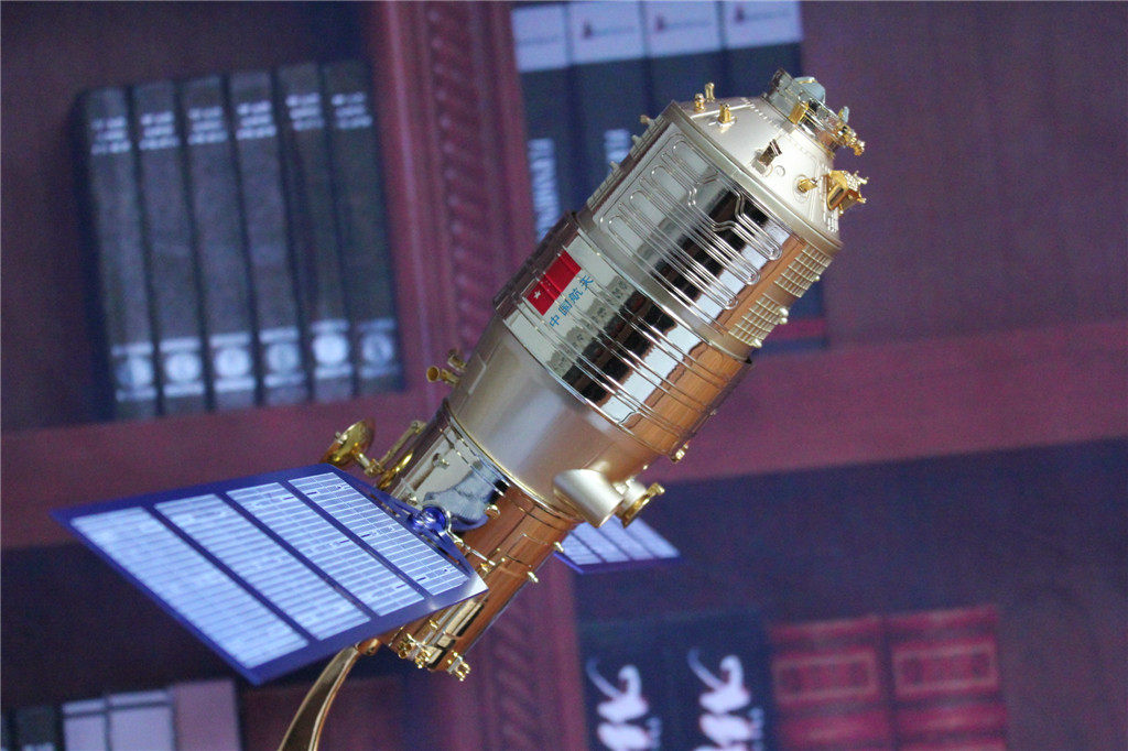 1:55天宫二号航天模型合金仿真天宫二号军事礼品摆件军工品质