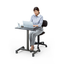 Japan SANWA Lift Desk Computer Desk Mobile Desk Body Ergonomic Sitting Station Alternate Multifunctional Desk