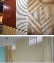 Wood sound-absorbing board Environmental protection tank Perforated sound-absorbing board tank wood Solid wood KTV family meeting room Theater room Piano room