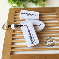 Keychain custom factory crystal metal silk screen key chain high-grade key chain LOGO Guangzhou custom-made