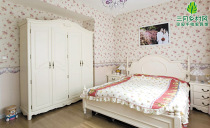 English type Inron solid wood field style Mediterranean hand painted furniture suite Tian Garden Dream Double beds Country Wind Han style