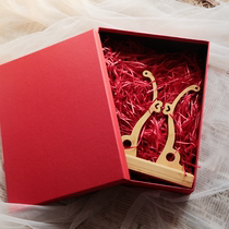 Red Fan Rack Gift Box Set with Gift Bag