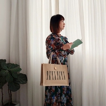 Field Garden Wind zipper Cotton Hemp Bag Hemp Cloth Book Bag Hand Bag Sails Cloth Bag Work Art Laptop Bag Woman