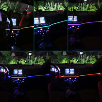 Application of modern neckline Chinese control atmosphere lamp interior retrofit cold light wire LED name map atmosphere in-car atmosphere lamp