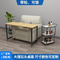 Movable single-layer Japanese nail table with manicure sofa table with wheels nail table simple nail sofa chair