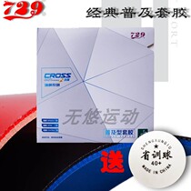 New 729 vertical and horizontal universal set table tennis rubber leather sleeve rubber anti-rubber sleeve rubber double-piece set on the set of training sets