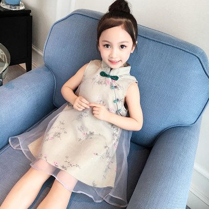 标题优化:童装女童夏装2018新款连衣裙宝宝儿童洋气裙子小女孩民族风公主裙