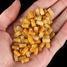 Синьцзян желтый нефрит Sangzhu лед бамбуковый узел diy ручной материал аксессуары бусины вязание браслет нефритовый аксессуар бусины