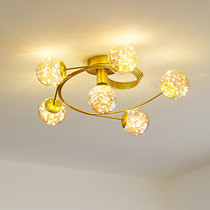 Nordic master bedroom ceiling lamp atmospheric simple post-modern creative study Full star ins Net red lamps