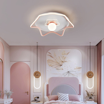 Childrens room light baby girl bedroom girl lamp personality led ceiling light creative cartoon Pink Crown light