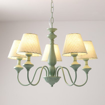 Korean American country chandelier Green simple modern living room bedroom idyllic Mediterranean girl ins chandelier