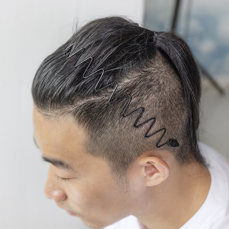 男士发箍潮男背头波浪隐形压发窟头箍日本睡觉洗脸运动发带发卡女