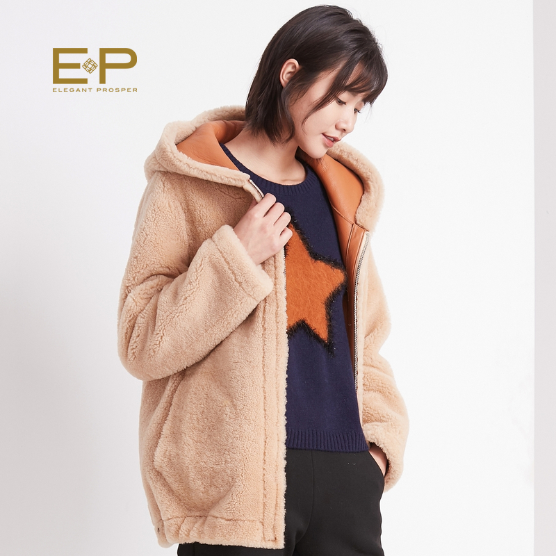shopping mall same ep yaying winter new woman's cap in the long-style fur coat q101a