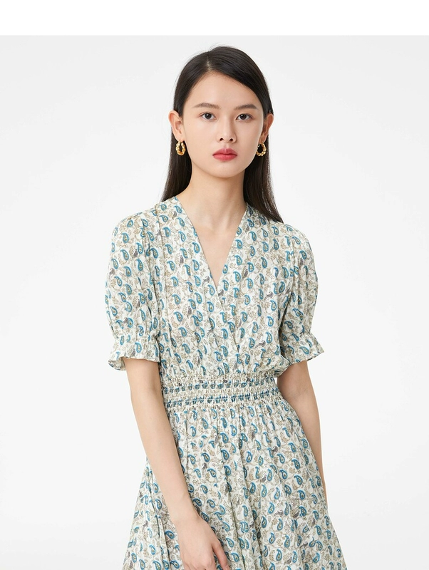 EP YAYING Phụ nữ Pháp Tea Break Dress Váy hoa lãng mạn 2021 Summer New 4548A - Sản phẩm HOT