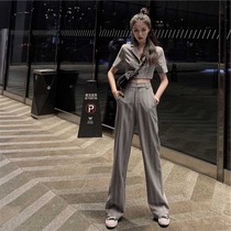 Summer Yang Casual Suite Summer Broad legs Fashion Age reduction Set for Womens Little Weather