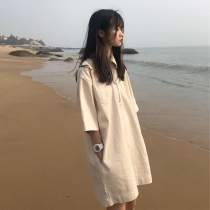 Orange Terrier French court wind shirt dress Super Fairy Senshima Yamamoto wears retro-ancient original design