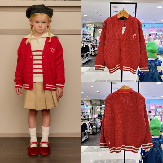 Discounted BLUEDOG kids blue dog boys and girls knitted cardigan 24 autumn Korean purchasing red jacket sweater
Discounted BLUEDOG kids blue dog boys and girls knitted cardigan 24 autumn Korean purchasing red jacket sweater