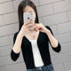Ice silk knitted cardigan women's short sunscreen shawls with air conditioning women's thin summer coat with skirt Ice silk knitted cardigan women's short sunscreen shawls with air conditioning women's thin summer coat with skirt