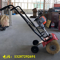 Small push-type rust removal machine steel plate roof rust removal machine rusted iron sheet surface beating mill renovated rust removal machine