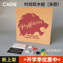 CAGIEins wind cork board Creative photo wall Felt self-adhesive wall sticker wallboard Wall hanging household dormitory message board Desktop decoration note board Net red background wall pushpin note board