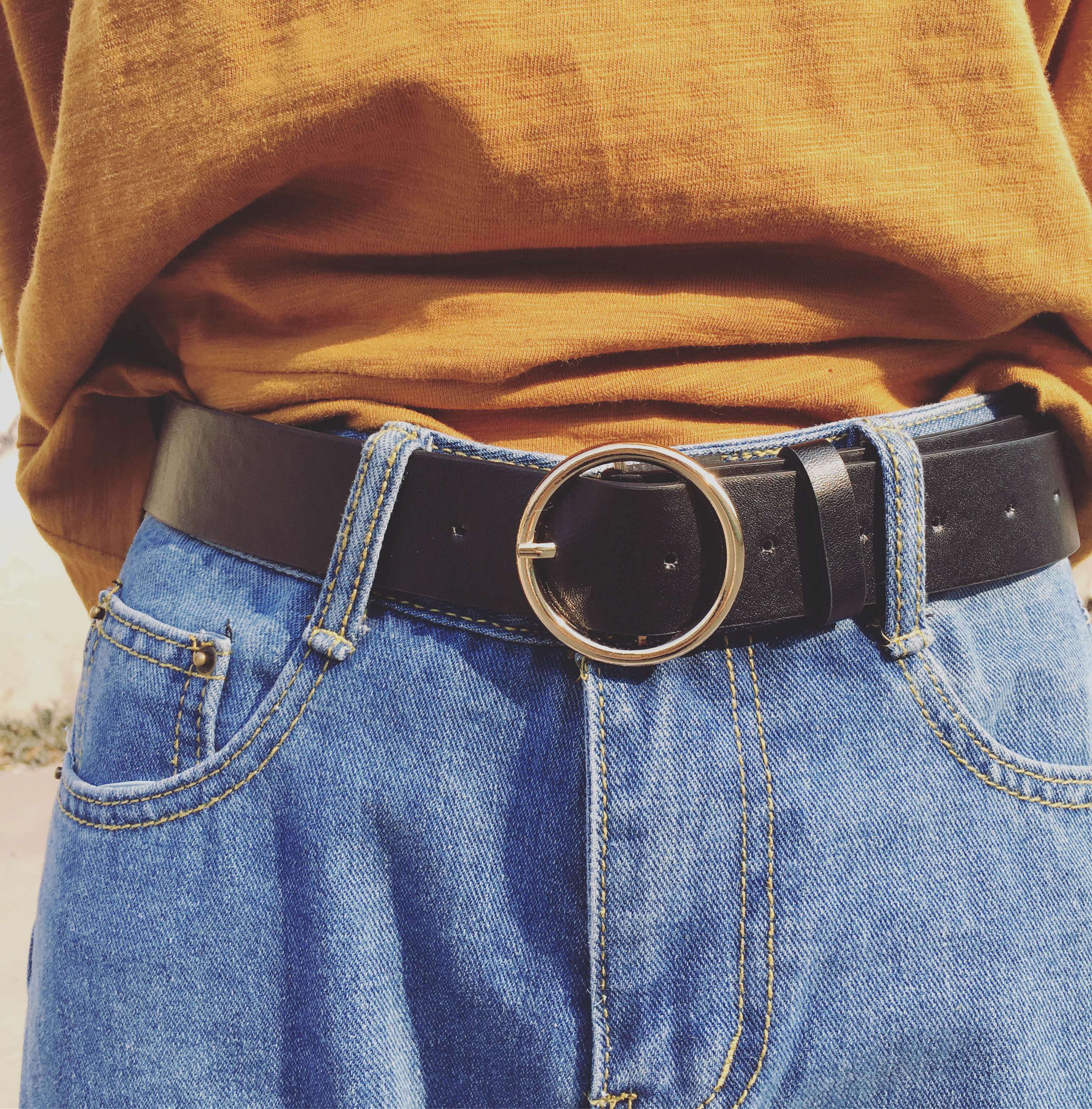 饭否摩登selfmade欧美鬼才设计2016新款个性大圆环皮带腰带